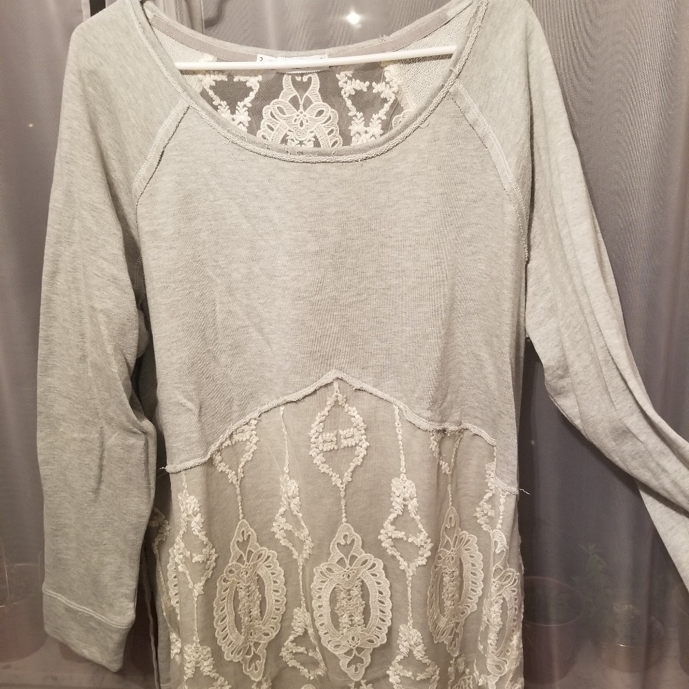 Lace Detail Sweatshirt